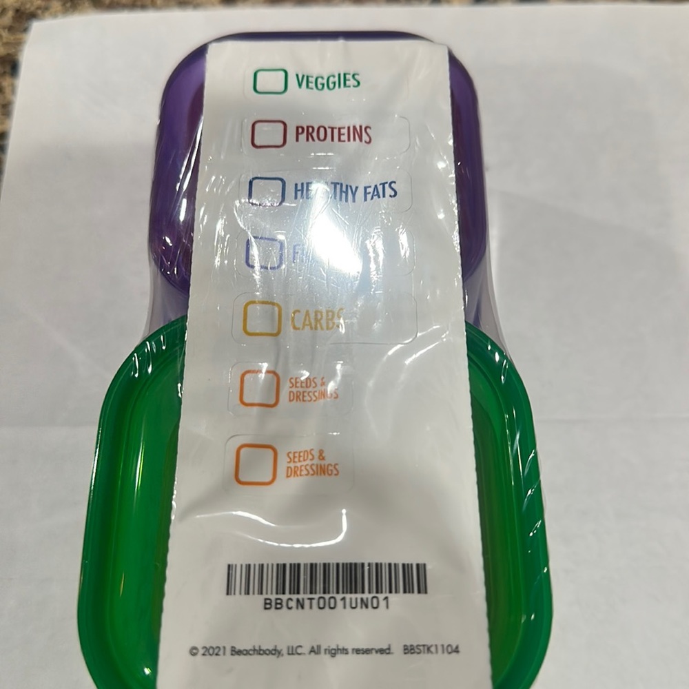 New in wrapper Portion Fix Containers